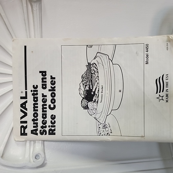 Rival Automatic Food Steamer & Rice Bowl, brand new out of box - Picture 3 of 4